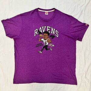 Homage Lamar Jackson caricature Tee 3XL